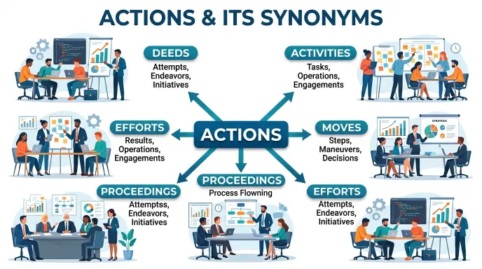 Synonym for Actions