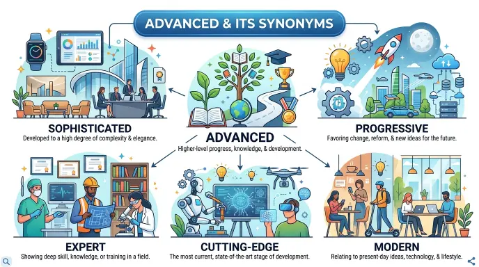 synonyms for advanced