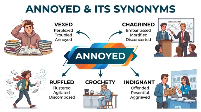 synonyms for annoyed