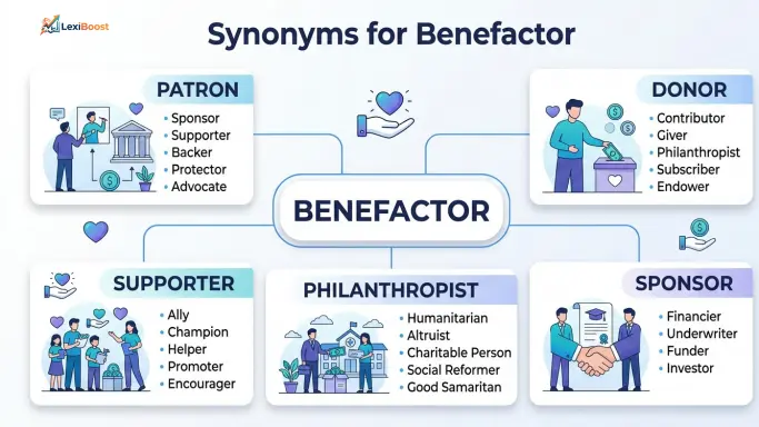synonyms for benefactor