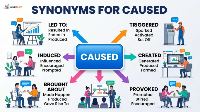 synonyms for caused