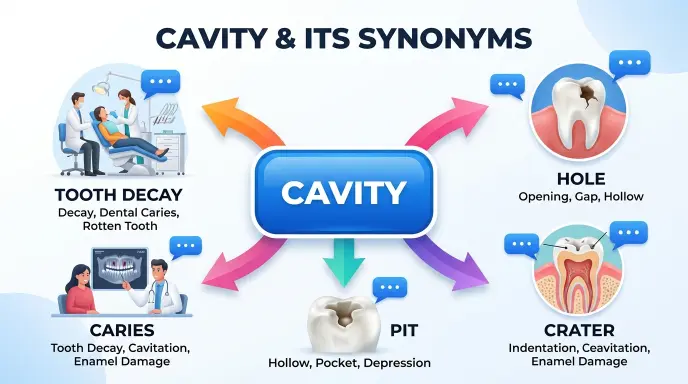 synonyms for cavity