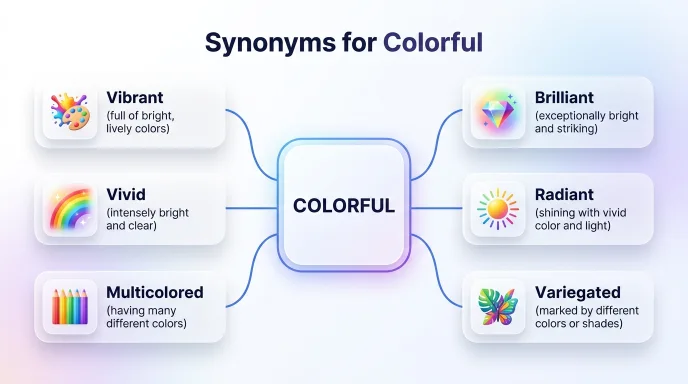 synonyms for colorful