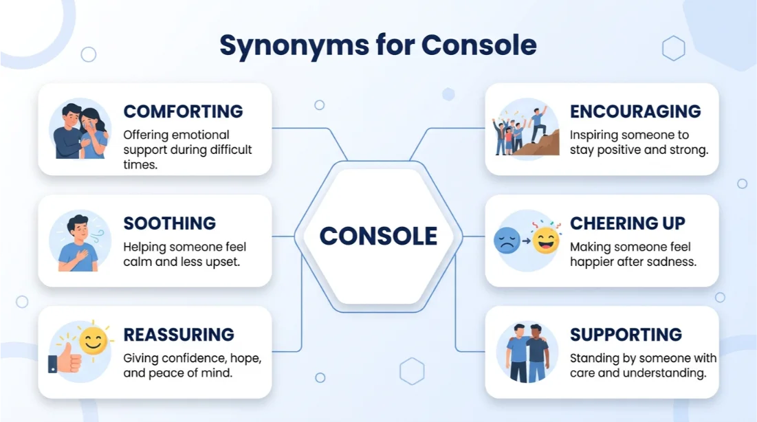 Synonyms for Console: 30 Powerful Alternatives with Meanings and Examples