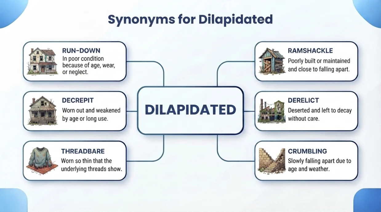 synonyms for dilapidated