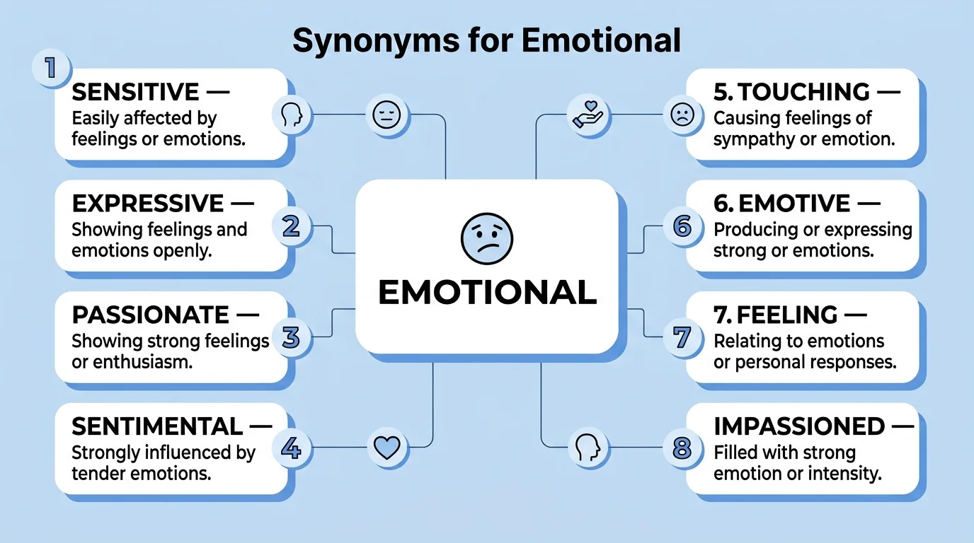 synonyms for emotional