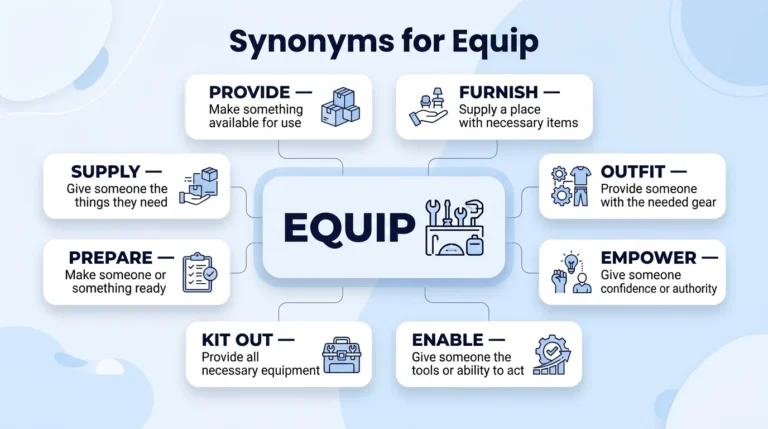 synonyms for equip