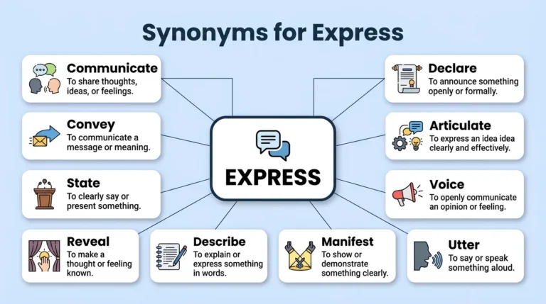 synonyms for express