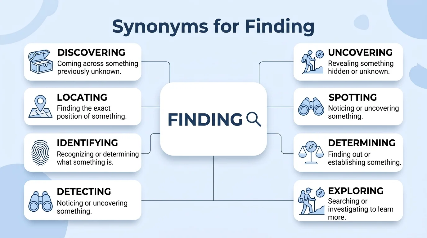 synonyms-for-finding