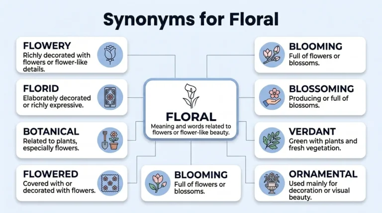 synonyms for floral