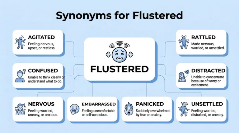 synonyms for flustered