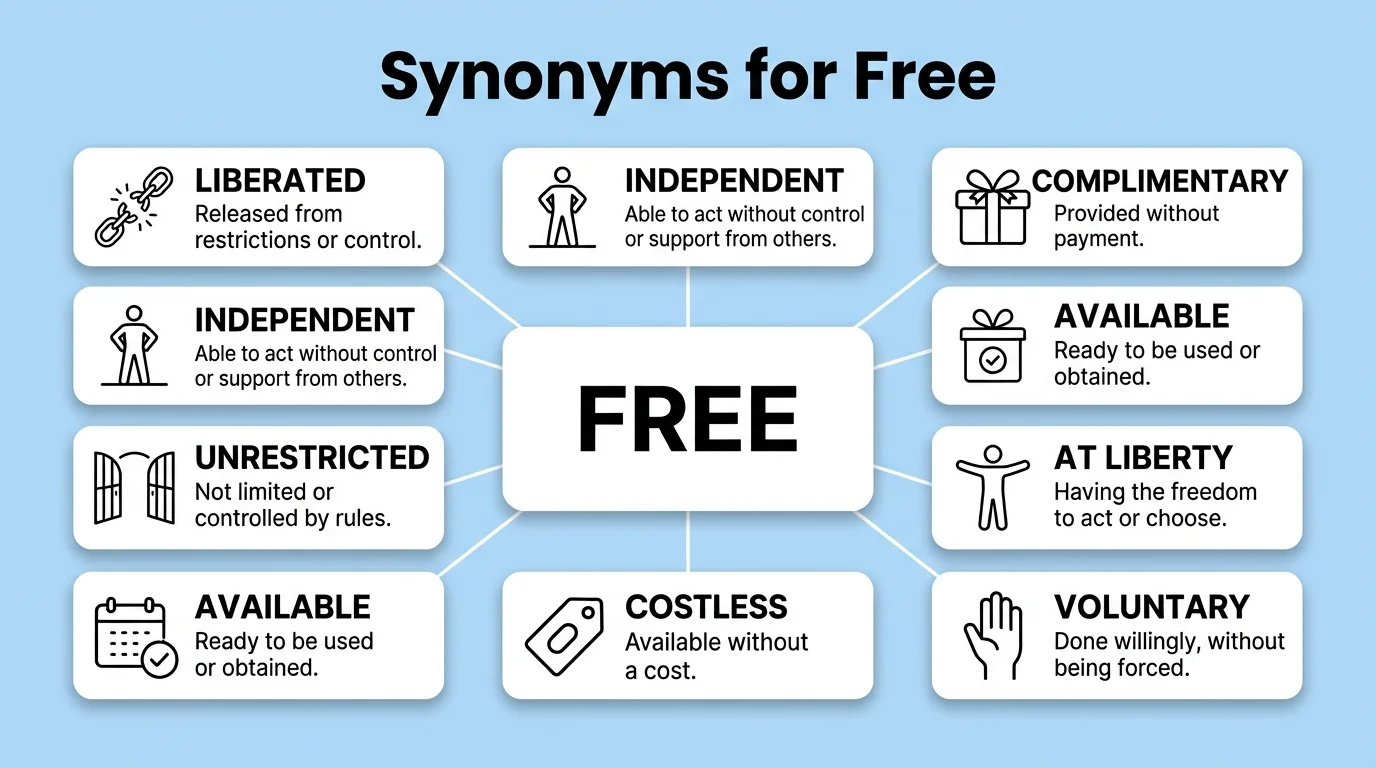 synonyms for free