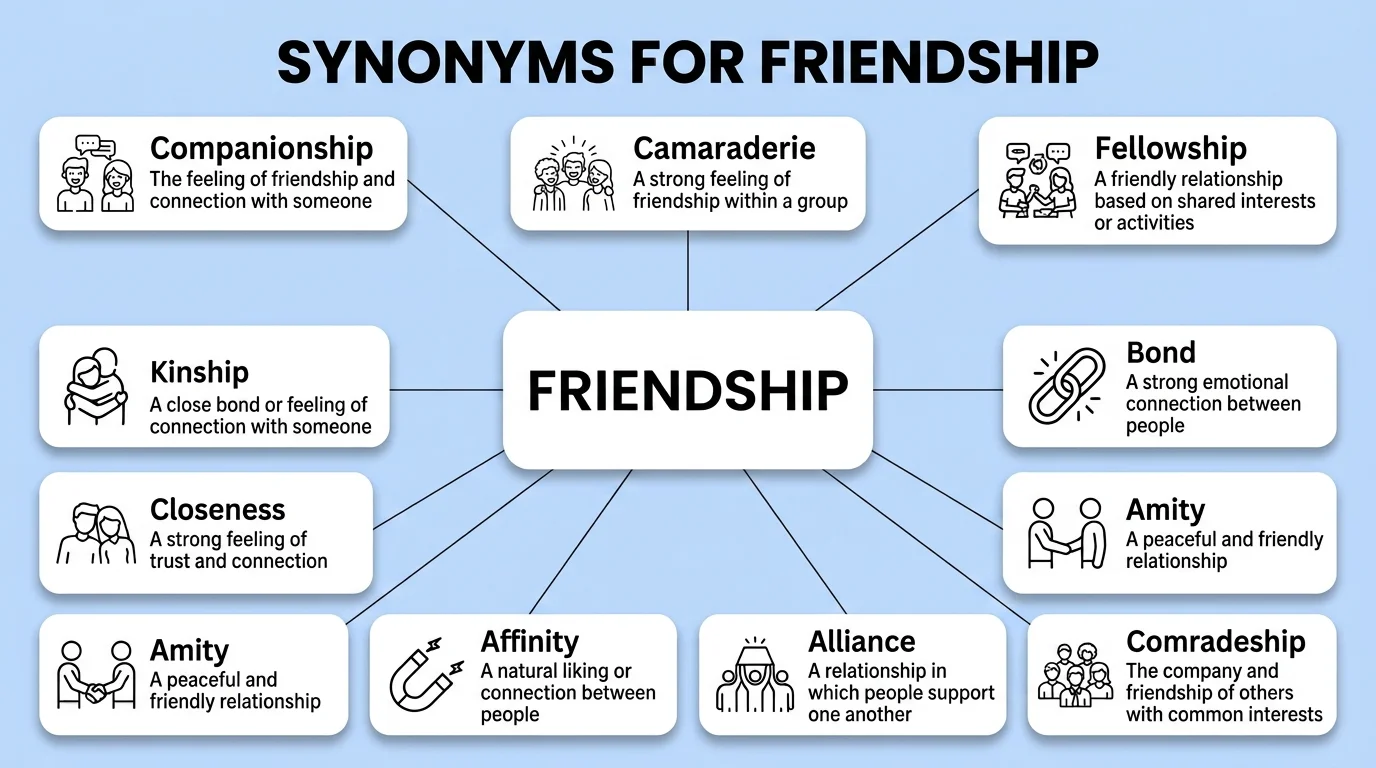 synonyms for friendship