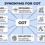 synonyms for got
