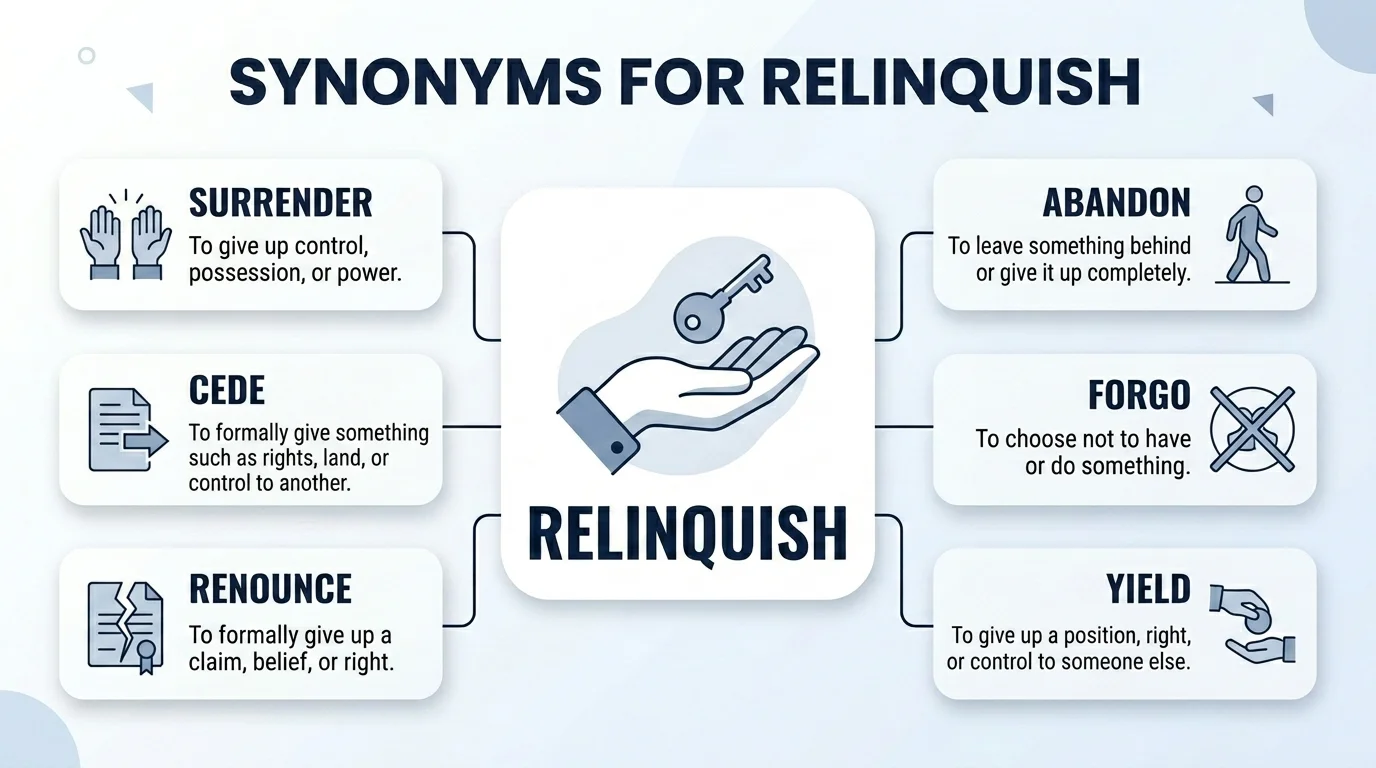 50 Best Synonyms for Relinquish to Improve Your Writing