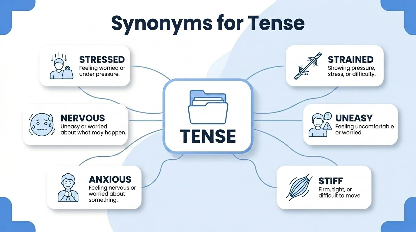 synonyms of tense