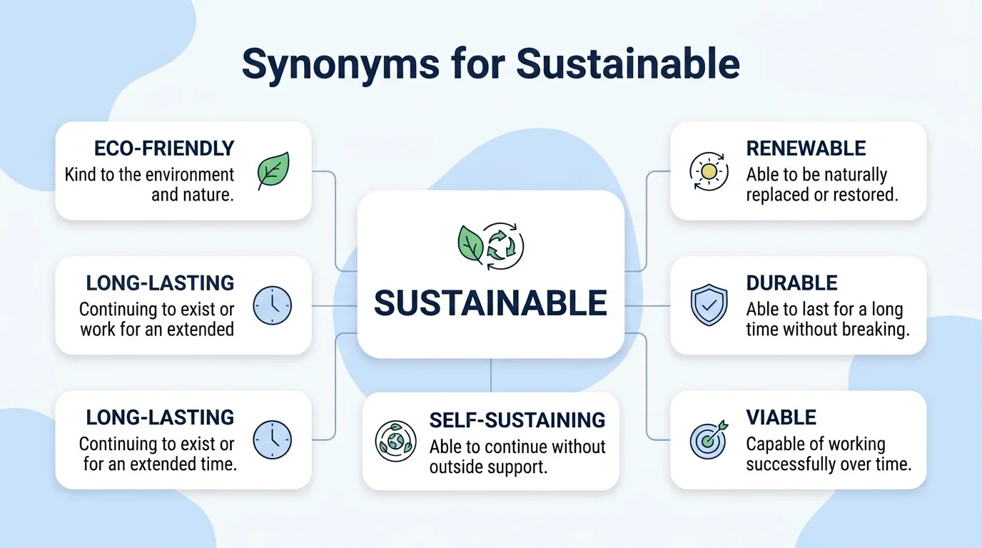 synonyms of sustainable