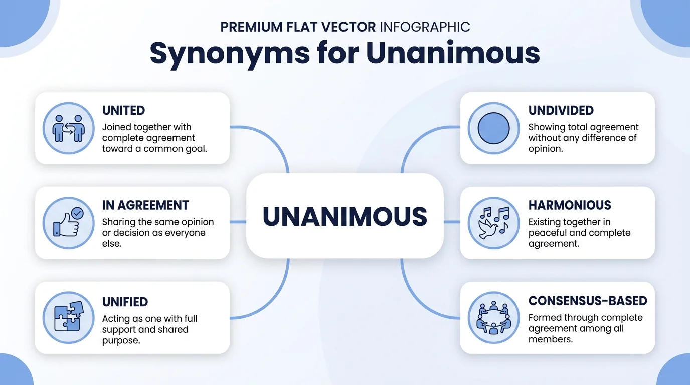 synonyms of unanimous