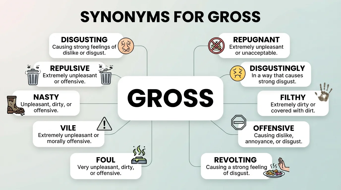 synonyms for gross
