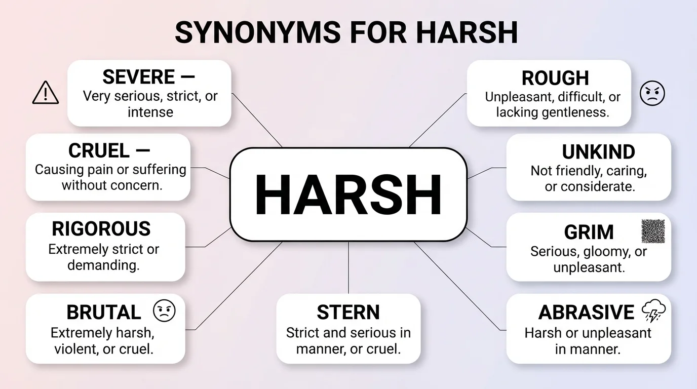 synonyms for harsh