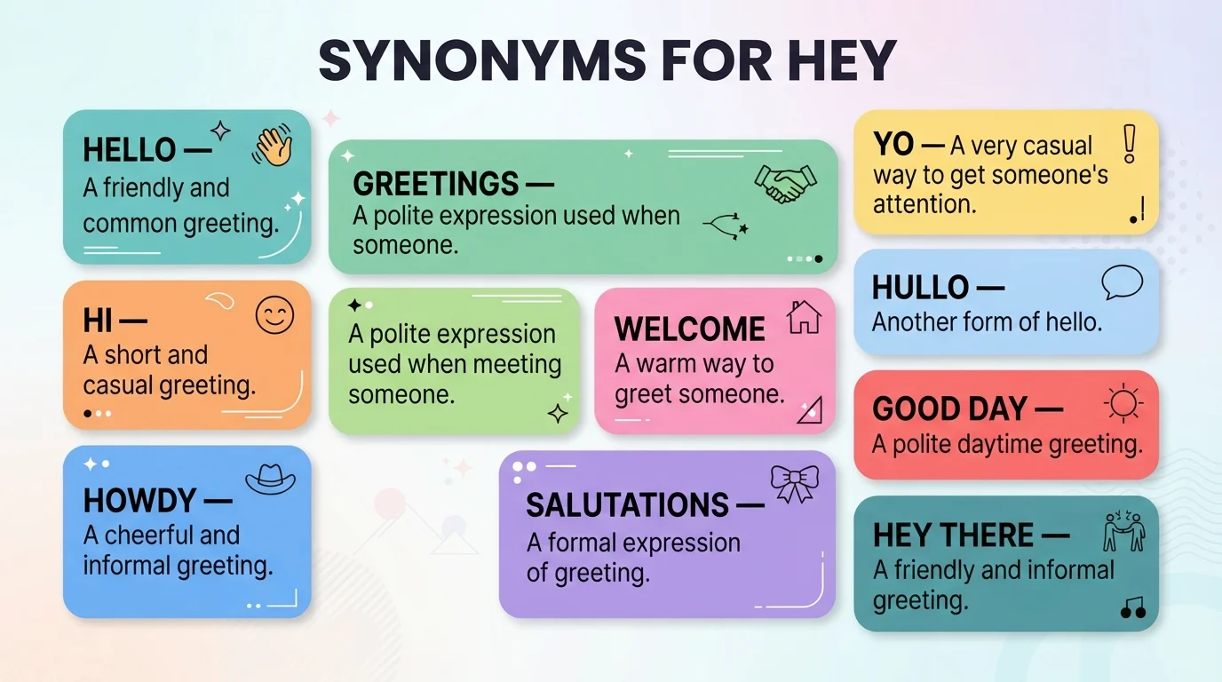 synonyms for hey