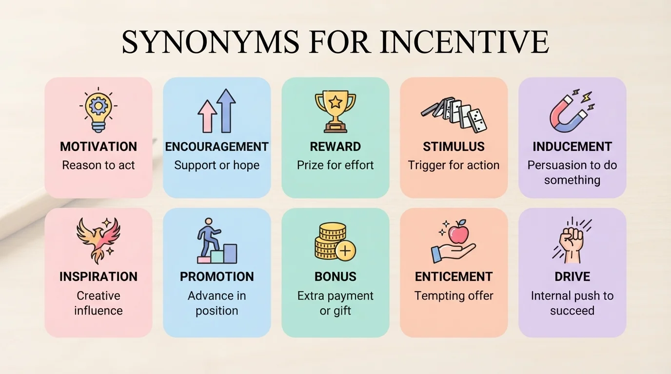 synonyms for incentive