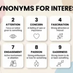 synonyms for interest