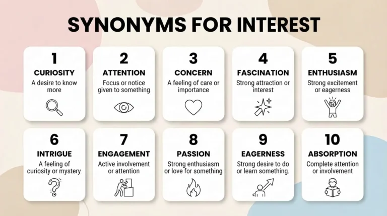 synonyms for interest
