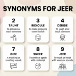 synonyms for jeer