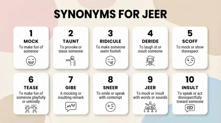 synonyms for jeer