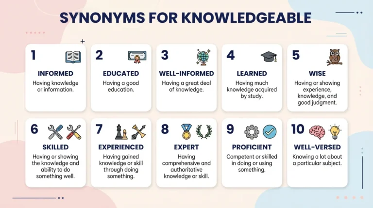 synonyms for knowledgeable