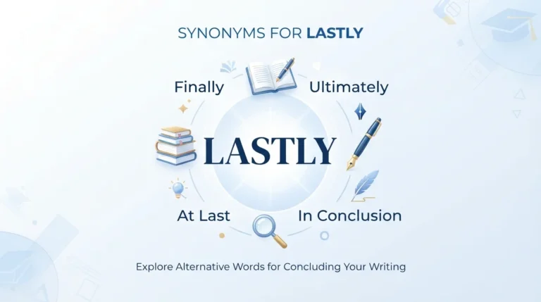 synonyms for lastly