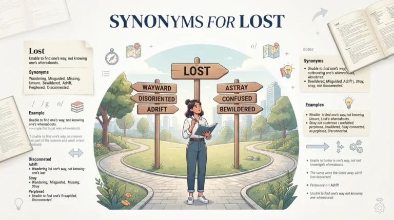 synonyms for lost