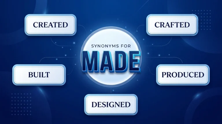 synonyms for made