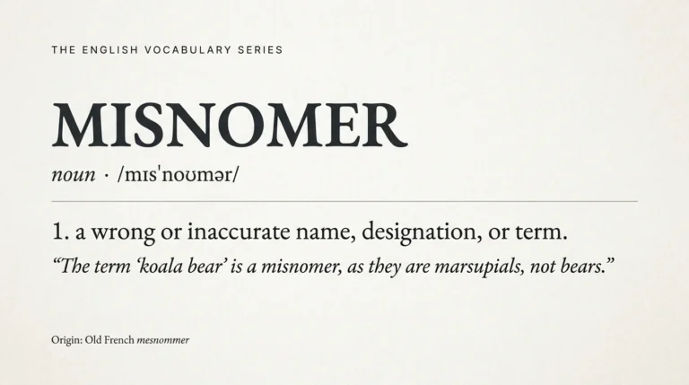 synonyms for misnomer
