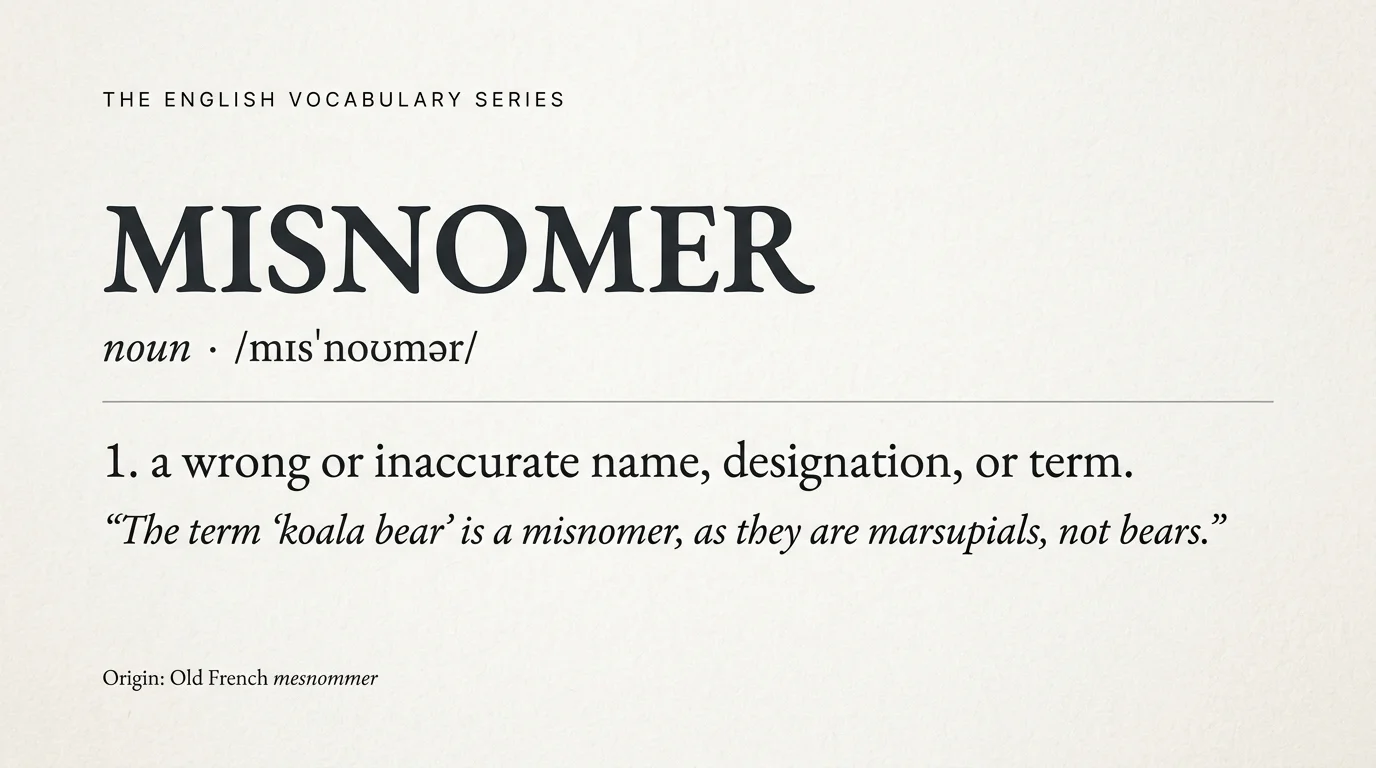 synonyms for misnomer
